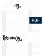2019 Grid Calendar PDF