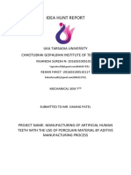 Idea Hunt Report: Uka Tarsadia University Chhotubhai Gopalbhai Institute of Technology