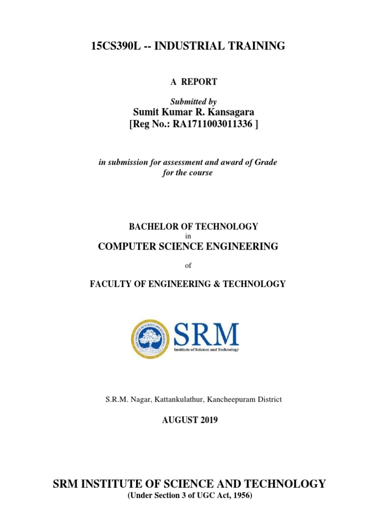 Industrial Training Report on Web Development | PDF | Java Script ...