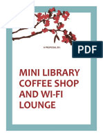 Mini Library Coffee Shop Wi-Fi Lounge Proposal