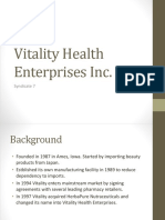 Vitality Health Enterprises Inc