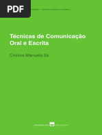 Técnicas de Comunicação Oral