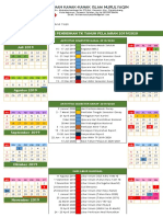 Kalender Pendidikan Sekolah TK 2019-2020