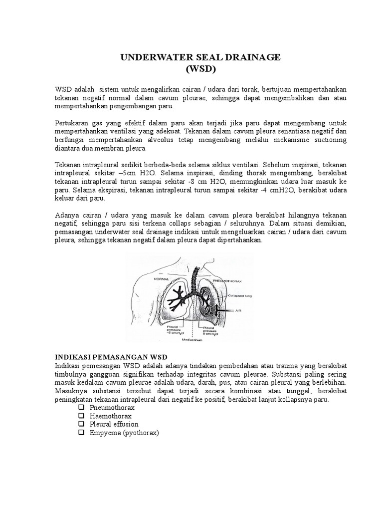 Under Water Seal Drainage (WSD) PDF