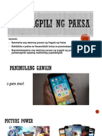 Ang Pagpili NG Paksa