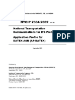 NTCIP 2304:2002: National Transportation Communications For ITS Protocol Application Profile For Datex-Asn (Ap-Datex)