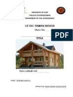 Ce51C-Timberdesign PL Ateno. Title: Universityofcebu Collegeofengineering Departmentofcivilengineering