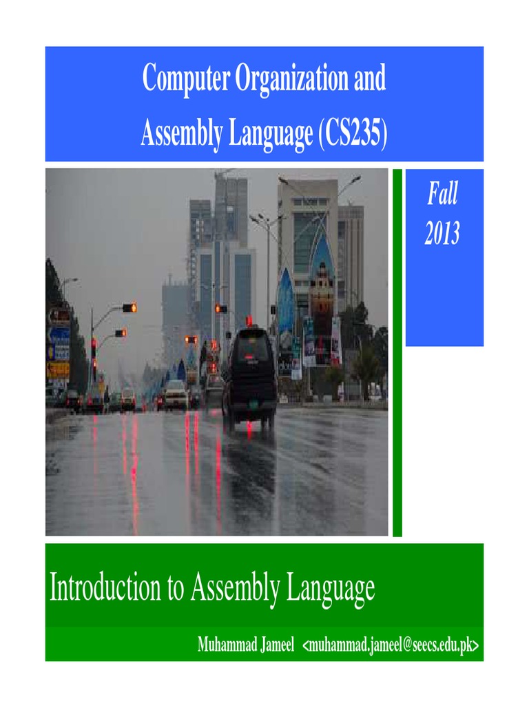 Computer Organization and Assembly Language (CS235) | PDF | Assembly ...