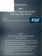 MEMAHAMI PERBEDAAN PEKERJAAN DAN PROFESI