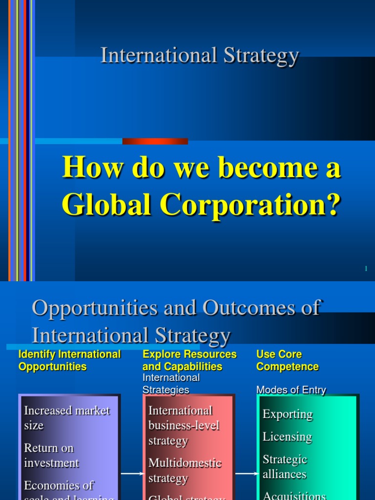 International Business Strategy Overview | PDF | Strategic Management ...