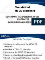 ASEAN CG Scorecard Overview