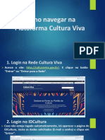 Tutorial - Como Navegar Na Plataforma Rede Cultura Viva