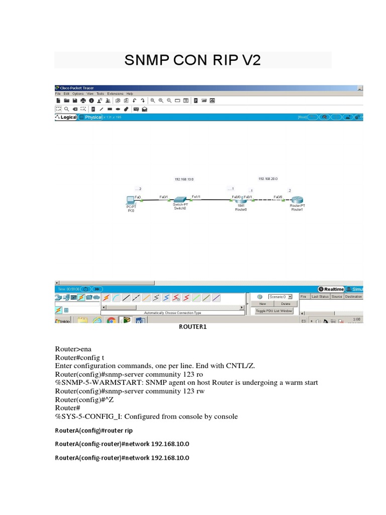 SNMP and RIP V2 Configuration Guide | PDF