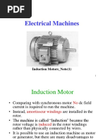 Electrical Machines: Induction Motors - Note