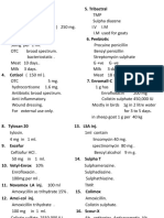Goat Medication Dosage Guide | PDF | Dose (Biochemistry) | Chemistry