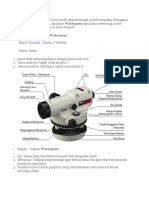 Cara kerja waterpass