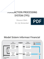 Transaction Processing System (TPS) : Disusun Oleh: Dr. Lily Wulandari