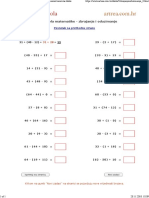 Listići za ispisivanje i vježbanje matematike za 2. razred osnovne škole