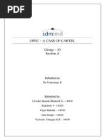 Opec - A Case of Cartel Group - 10 Section A: Submitted To: DR - Venkatraja B