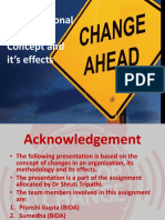 Organizational Change: Concept and It's Effects