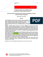 Kebiasaan Makan Remaja Putri Yang Berhubungan Dengan Anemia (Kajian Positive Deviance)