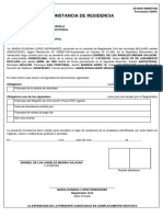 Constancia de Residencia PDF