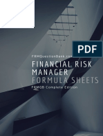 Financial Risk Management Formula Sheet