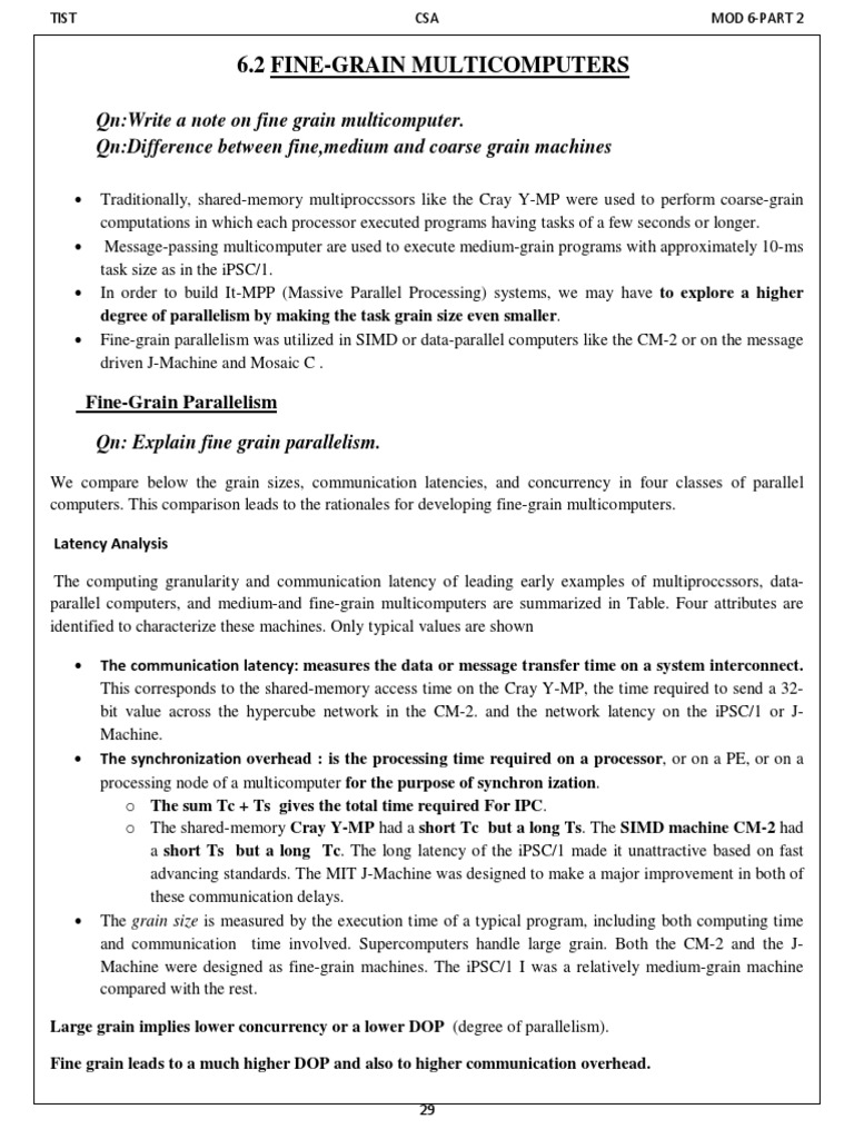 Fine-Grain Multicomputers Explained | PDF | Parallel Computing ...