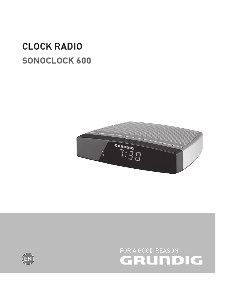 Manual Grundig Sonoclock 600 Engish | PDF | Radio | Timer