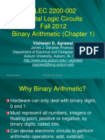 ELEC 2200-002 Digital Logic Circuits Fall 2012 Binary Arithmetic (Chapter 1)