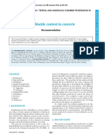 Analysis of Total Chloride Content in Concrete: Recommendation