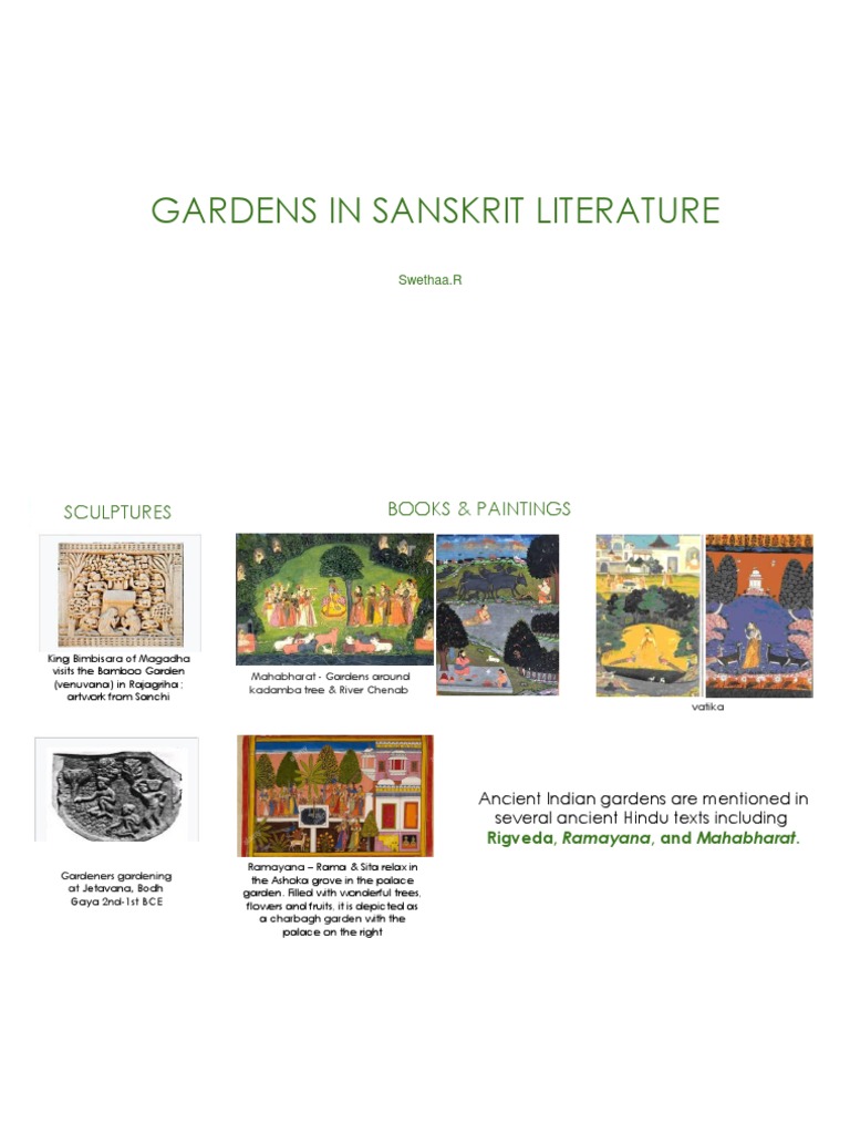 essay on garden in sanskrit