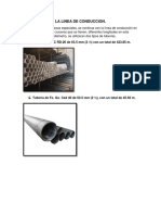 DESCRIPCION de LA LINEA de CONDUCCION de Tanque de Regulacion A Toma Domiciliaria 2 Do Parcial