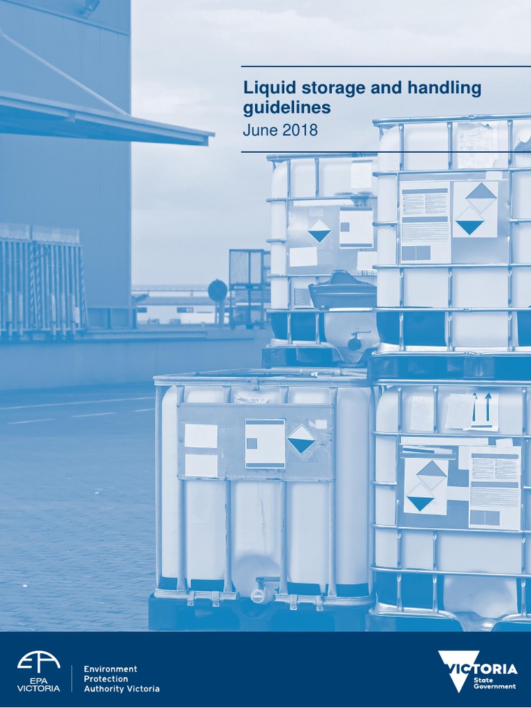 Liquid Storage and Handling Guidelines PDF Dangerous Goods Risk