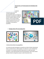 Ventajas y Desventajas de Las Tecnologías de Información y Comunicación