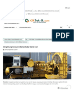 Menghitung Konsumsi Bahan Bakar Generator - KlikTeknik PDF