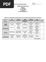 RUBRIC For Final Defense Output