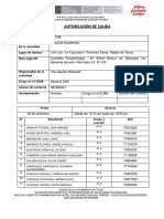 Autorización de salida para presentar proyecto CAS en I.E. N° 473