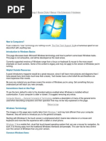 Terminology Mouse Clicks Menus File Extensions Hardware: Windows Basics