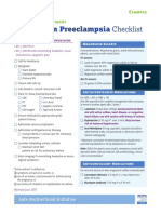 Postpartum Preeclampsia Checklist: Emergency Department Example
