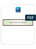 Negation Test Series PDF