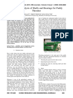 Structural Analysis of Shafts and Bearings For Paddy Thresher PDF