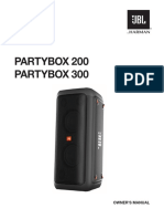 Partybox 200 Partybox 300: Owner'S Manual