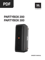 Partybox 200 Partybox 300: Owner'S Manual