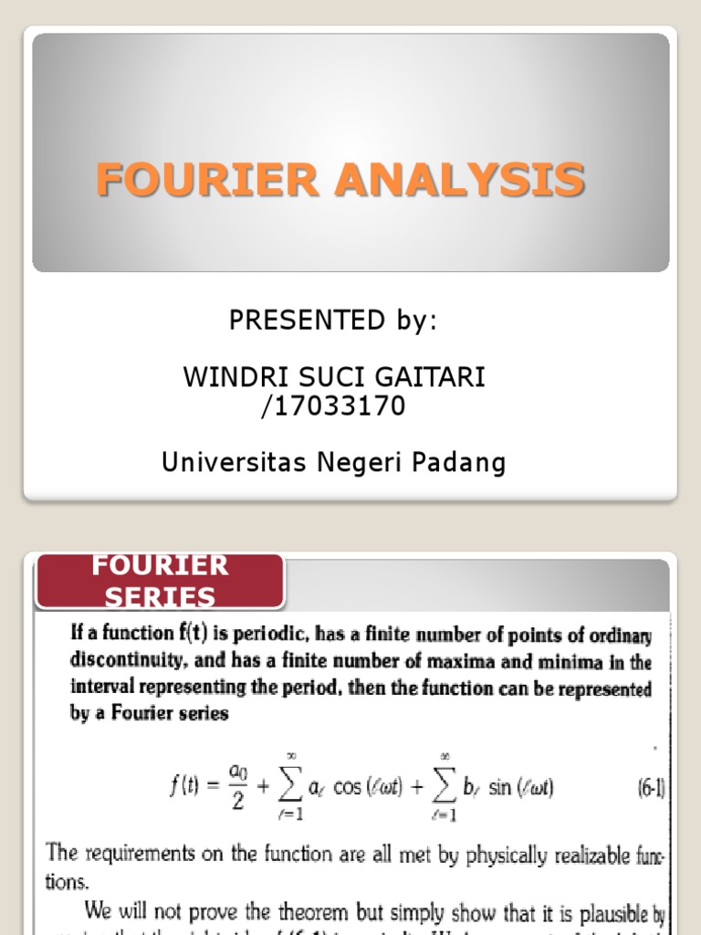 An Introduction To Fourier Analysis Decomposing Signals Into Sine And