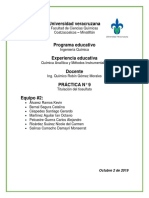 Práctica #9 Titulación Tiosulfato