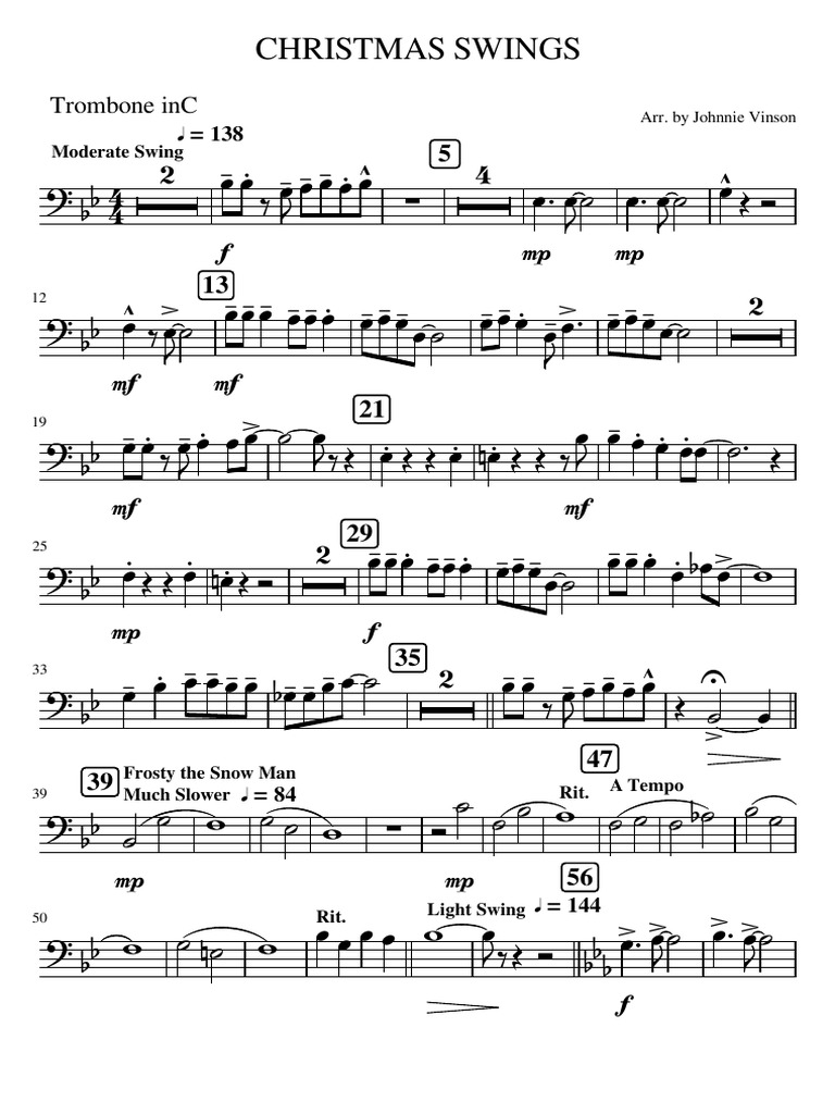 Christmas SwingsTrombone Inc PDF Christmas Fiction Christmas