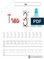 Ficha Grafomotricidad Número 3