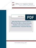 Individual Representative Payees Who Do Not Have A Social Security Number in The Social Security Administration's Payment Records