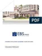 EBS Paris Course Catalogue FALL 2019